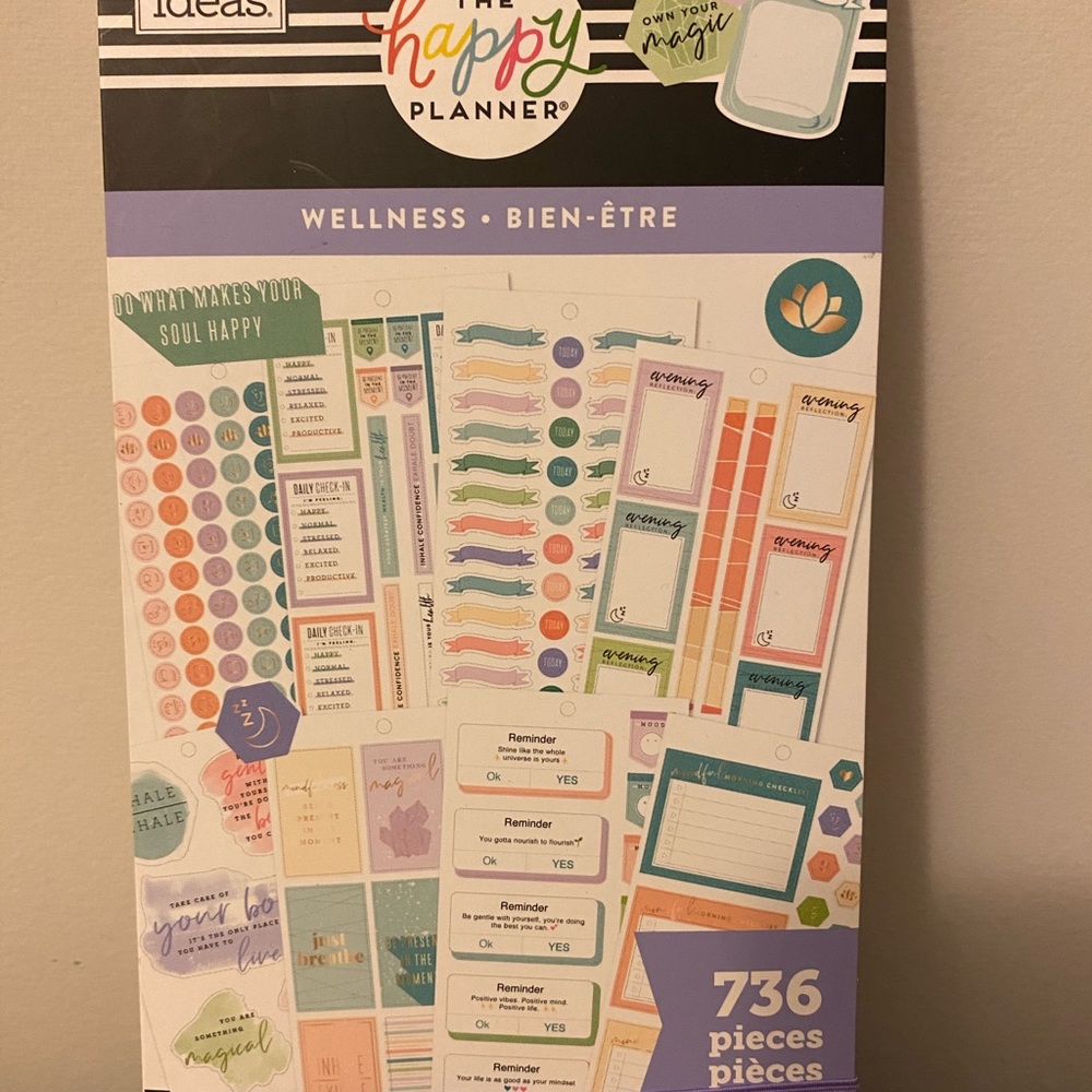 Wellness Happy Planner Sticker Book
